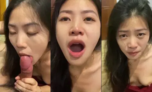 Xuất tinh đầy miệng em nuốt ngon lành - VIET69